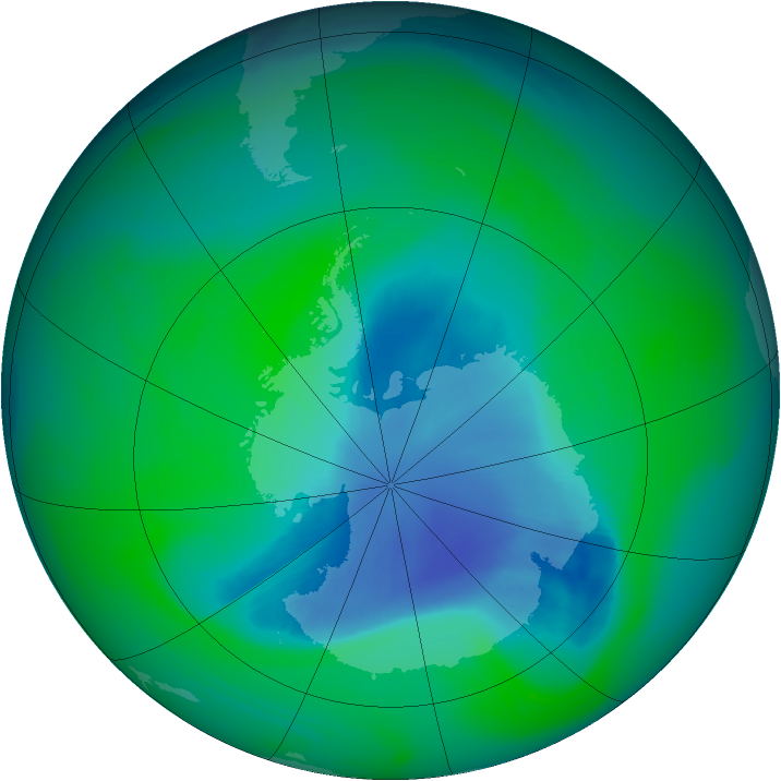 Ozone Map 2005-12-01